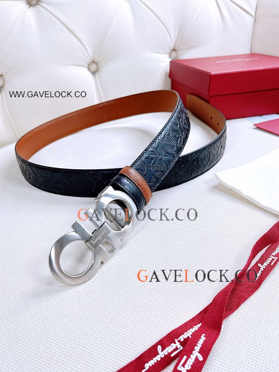 Wholesale Salvatore Ferragamo Gancini Reversible Belt 35mm